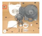 Carcasa delantera S&P CK25N